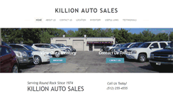 Desktop Screenshot of killionautosales.com