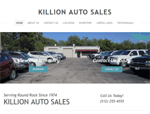 Tablet Screenshot of killionautosales.com
